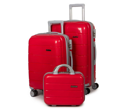 Дорожня Валіза 2/1 ABS-пластик FASHION PP1-PLUS-1 red Podium
