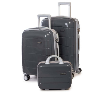Дорожня Валіза 2/1 ABS-пластик FASHION PP1-PLUS-1 dark-grey Podium