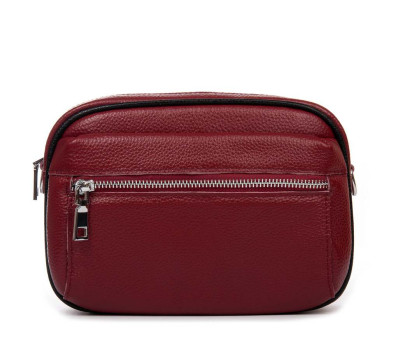 Сумка Шкіряна Жіноча Клатч ALEX RAI F-5507 bordo Podium