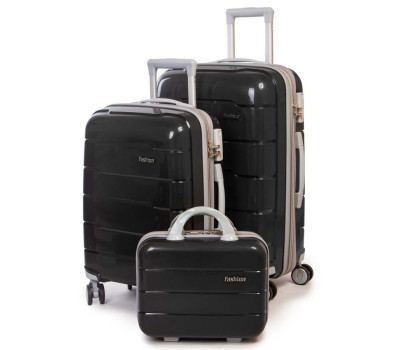 Дорожня Валіза 2/1 ABS-пластик FASHION PP1-PLUS-1 black Podium