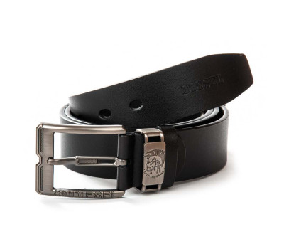 Ремінь шкіряний чоловічий DS-007 black Podium