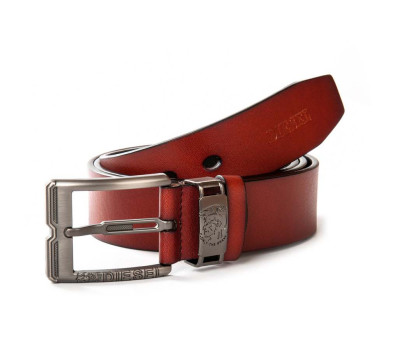 Ремінь шкіряний чоловічий DS-007 light-brown Podium