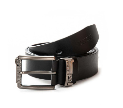 Ремінь шкіряний чоловічий DS-008 black Podium