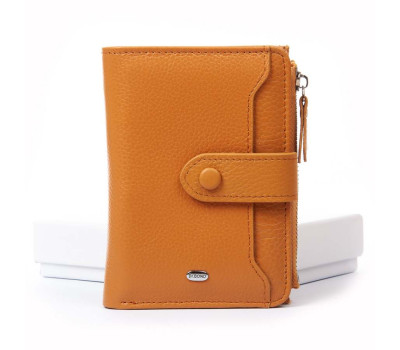 Гаманець Шкіряний Жіночий Classic DR. BOND WN-23-17 yellow Podium
