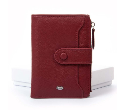 Гаманець Шкіряний Жіночий Classic DR. BOND WN-23-17 wine-red Podium
