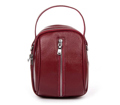 Сумка Шкіряна Жіноча Клатч ALEX RAI 88082 bordo Podium