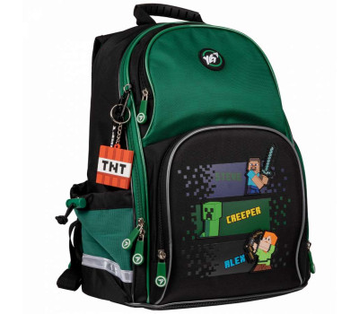 Рюкзак шкільний напівкаркасний Yes Minecraft S-100
