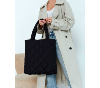 Сумка жіноча «Мила» кубики чорна WeLassie