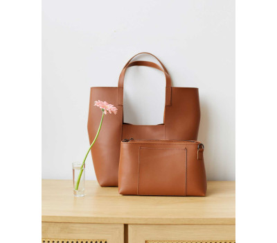 Жіноча сумка «Трейс» 2в1 карамельна WeLassie