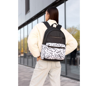 Жіночий рюкзак Sambag Zard SM Black & White