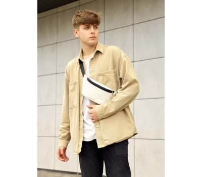 Чоловіча сумка на пояс бананка Sambag Tirso  MSH білий