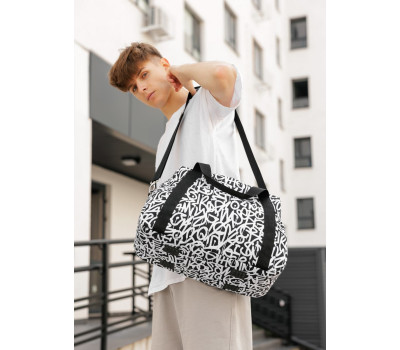 Чоловіча спортивна сумка Sambag Vogue LQH принт "Graphity"