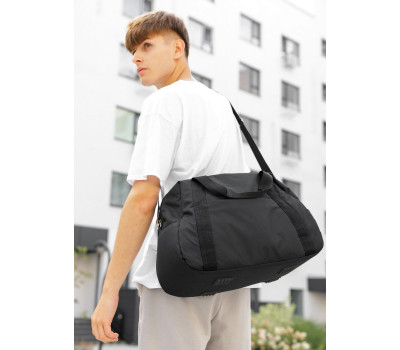 Чоловіча спортивна сумка Sambag Vogue LQH чорна тканева