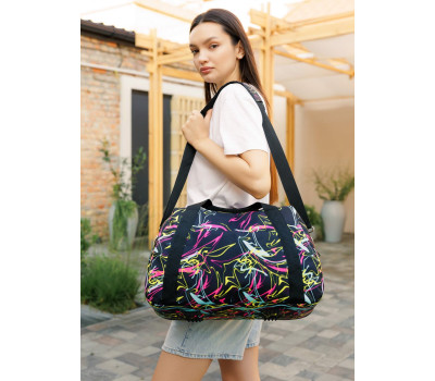 Жіноча спортивна сумка Sambag Vogue LQH ПРИНТ "Abstract"