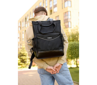 Чоловіча сумка-рюкзак Sambag Shopper чорна