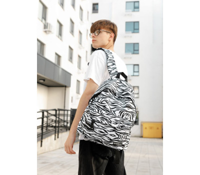 Чоловічий рюкзак Sambag Active тканевий з принтом "zebra"
