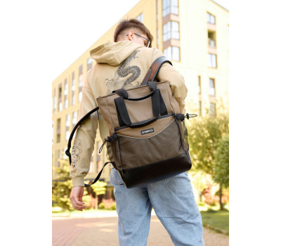 Чоловіча сумка-рюкзак Sambag Shopper хакі