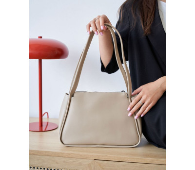 Стильна жіноча сумочка «Крісті» бежева WeLassie