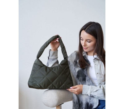 Сумка жіноча «Лулу» оливковийкубік WeLassie