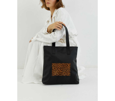 Шкіряна жіноча сумка «Leo» леопард WeLassie