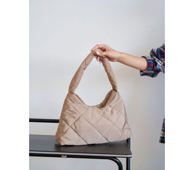 Сумка жіноча «Лулу» бежевий кубік WeLassie