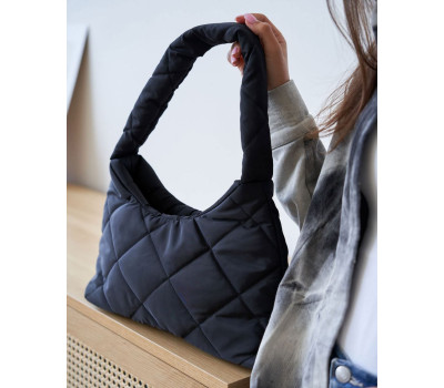 Сумка жіноча «Лулу» чорний кубік WeLassie