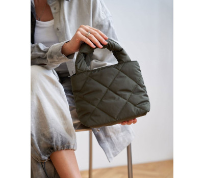 Сумка жіноча «Кіра» оливковий кубік WeLassie