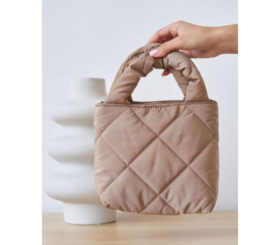 Сумка жіноча «Кіра» бежевий кубік WeLassie