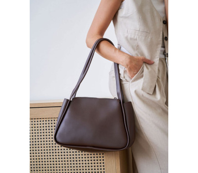 Стильна жіноча сумочка «Крісті» шоколадна WeLassie