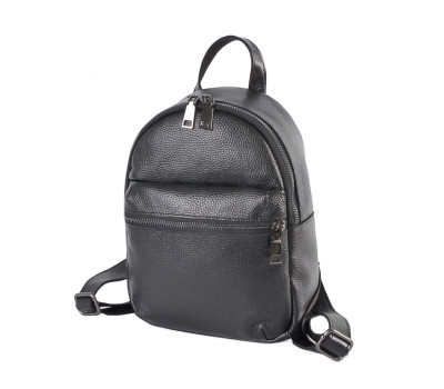 684 рюкзак шкіра чорна бн Lucherino