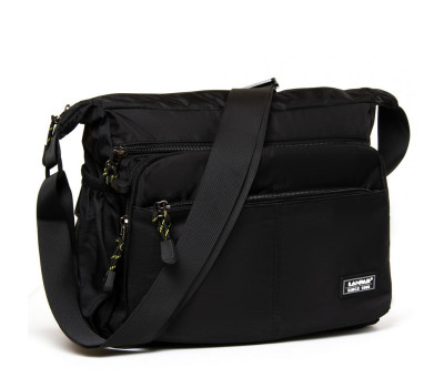 Сумка Чоловіча на плече нейлон Lanpad 8649 black почтальон