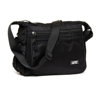 Сумка Чоловіча на плече нейлон Lanpad 82012 black почтальон