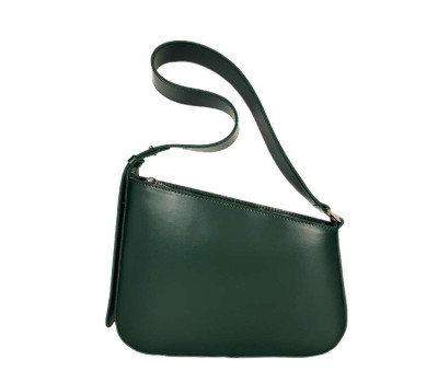 Сумка жіноча "Наомі" натуральна шкіра, зелена матова