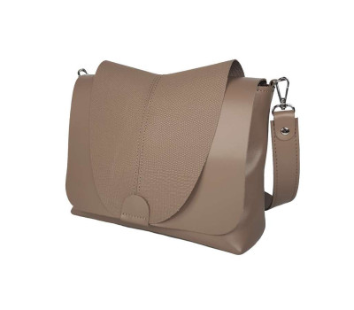 Сумка жіноча "Мішель" натуральна шкіра, лате рептілія