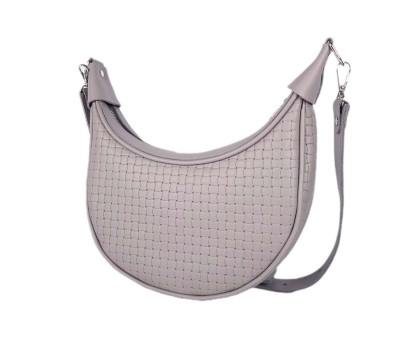 Сумка жіноча "Селена" натуральна шкіра , сіро-бузкова венетто