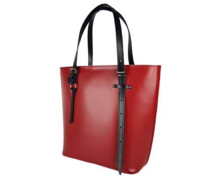 Сумка жіноча "Ліана" натуральна шкіра, червона матова
