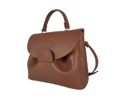 Сумка жіноча "Фіджі" натуральна шкіра, коричневий колір (карамельний) флотар