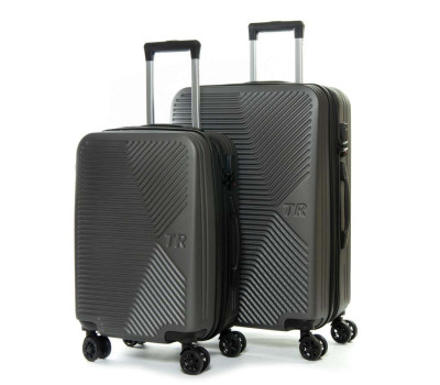 Дорожня Валіза 2/1 ABS-пластик FASHION 804 dark-grey