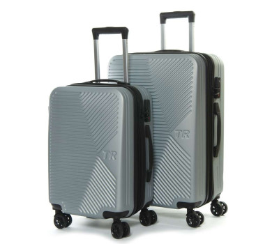 Дорожня Валіза 2/1 ABS-пластик FASHION 804 silver