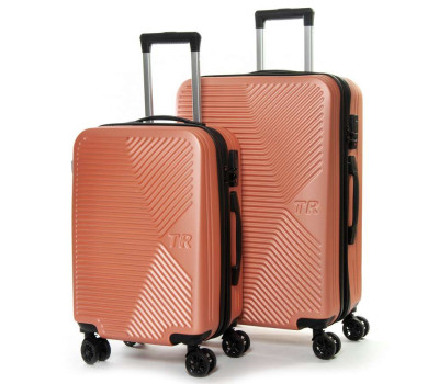 Дорожня Валіза 2/1 ABS-пластик FASHION 804 rose-gold