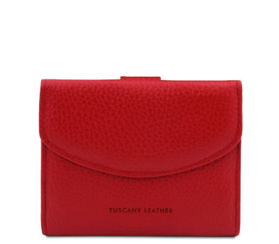 Жіночий шкіряний гаманець потрійного додавання з монетницею Calliope Tuscany TL142058