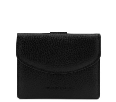 Жіночий шкіряний гаманець потрійного додавання з монетницею Calliope Tuscany TL142058