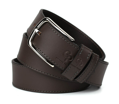 Шкіряний ремінь коричневий 40 мм Grande Pelle 41301230013