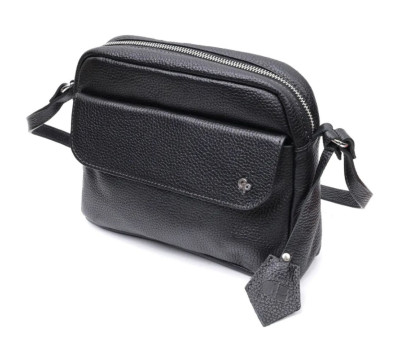 Сумка жіноча через плече 755710 Grande Pelle чорний флотар