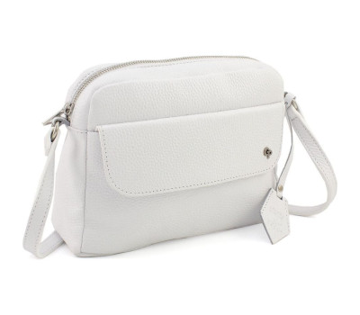 Сумка жіноча через плече 755702 Grande Pelle білий флотар