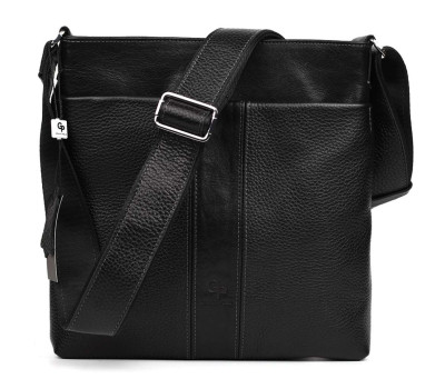 Чоловічі сумки планшет з фактурної шкіри Grande Pelle 749710