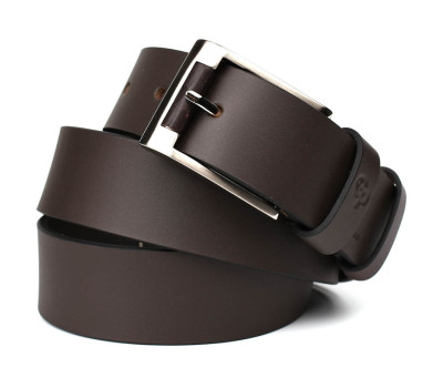 Шкіряний ремінь коричневий 38 мм Grande Pelle 513107001