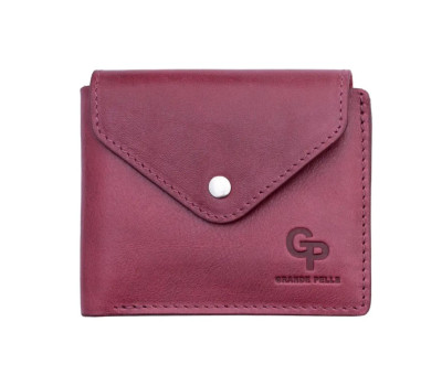 Шкіряне портмоне рожеве Grande Pelle 545661