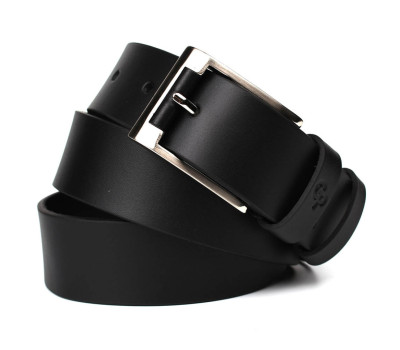 Шкіряний ремінь чорний 38 мм Grande Pelle 510107001