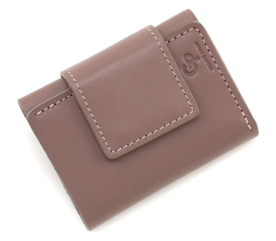 Портмоне шкіряне, глянець, пудра Grande Pelle 504665